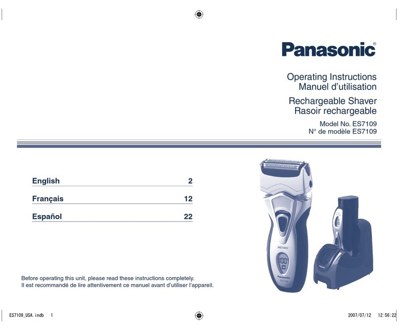 Panasonic ES-7109 operating instructions
