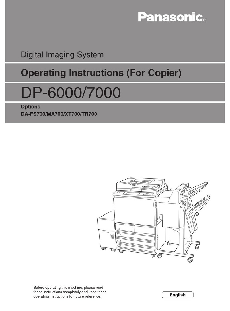 Panasonic DP-6000 User manual