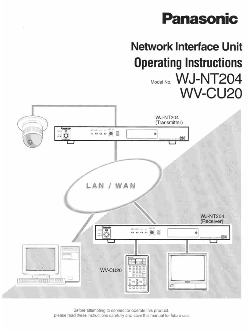 Panasonic WJNT204 - NETWORK IF UNIT User manual