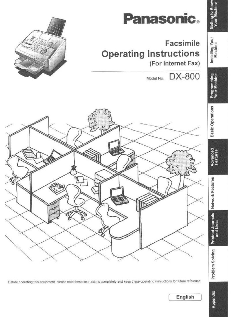 Panasonic DX-800AU operating instructions