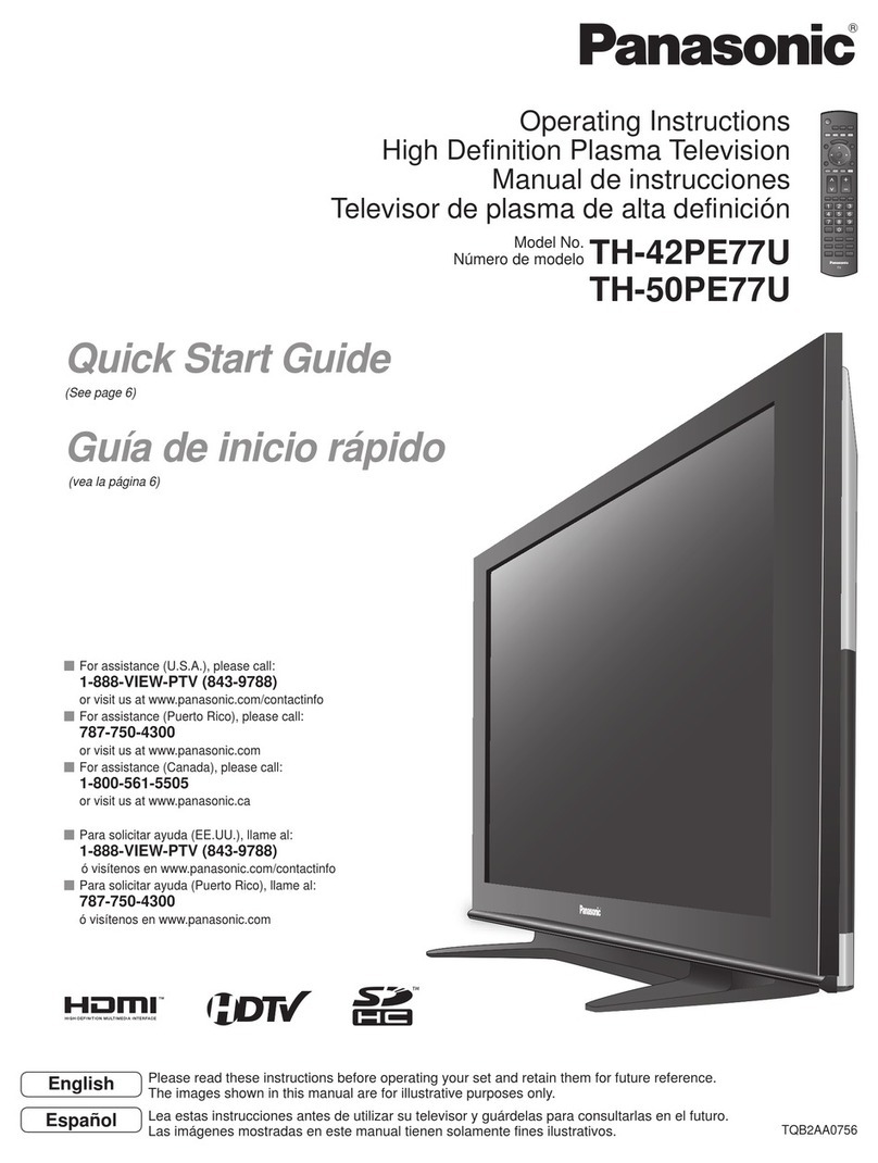 Panasonic Viera TH-42PE77 User manual