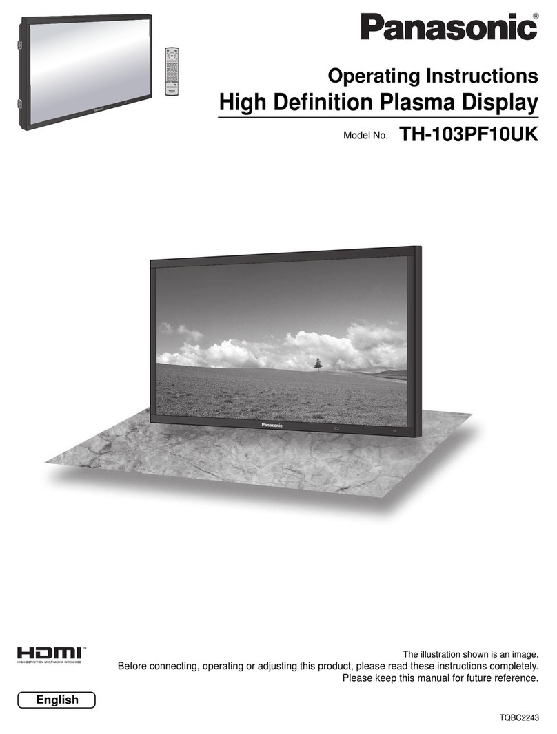 Panasonic Viera TH-103PF10 User manual