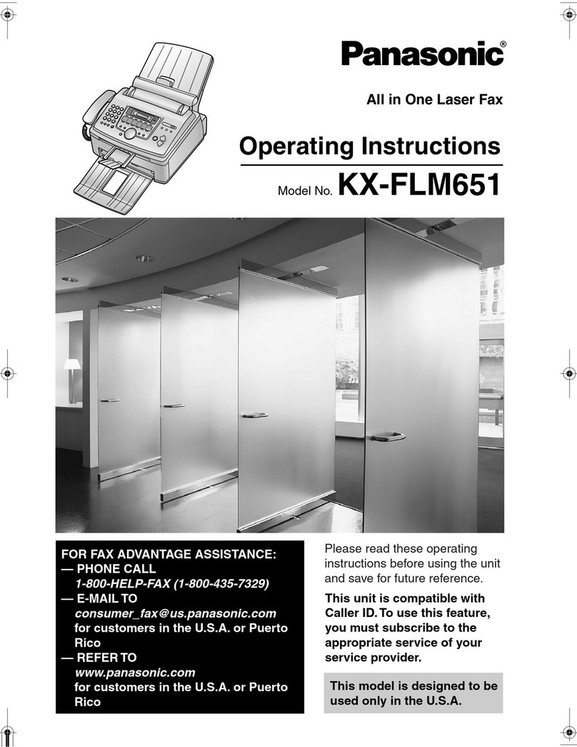 Panasonic KX-FLM651 - Laser Fax, PC-Printer User manual