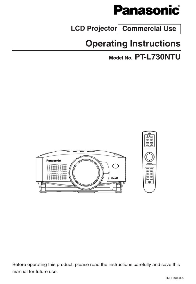 Panasonic PTL730NTU - LCD PROJECTOR User manual