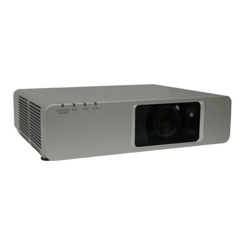 Panasonic PT-F100NT Installation and maintenance instructions