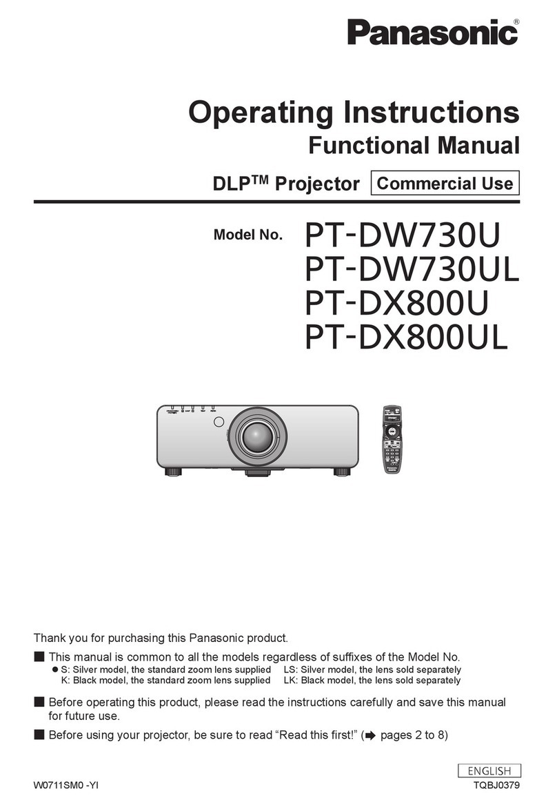 Panasonic PT-DW730ULS operating instructions