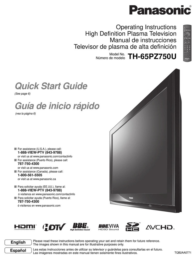 Panasonic Viera TH-65PZ750 User manual