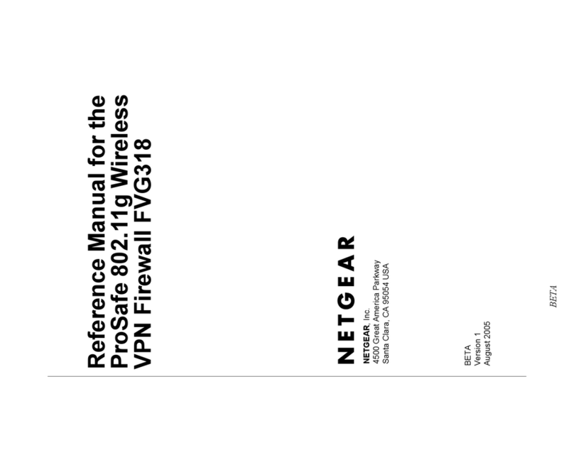 NETGEAR FVG318 - ProSafe 802.11g Wireless VPN Firewall 8... User manual
