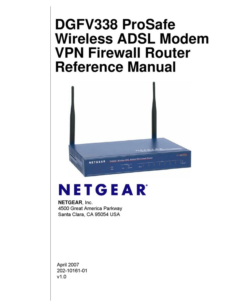 NETGEAR DGFV338 - ProSafe Wireless ADSL Modem VPN Firewall... User manual
