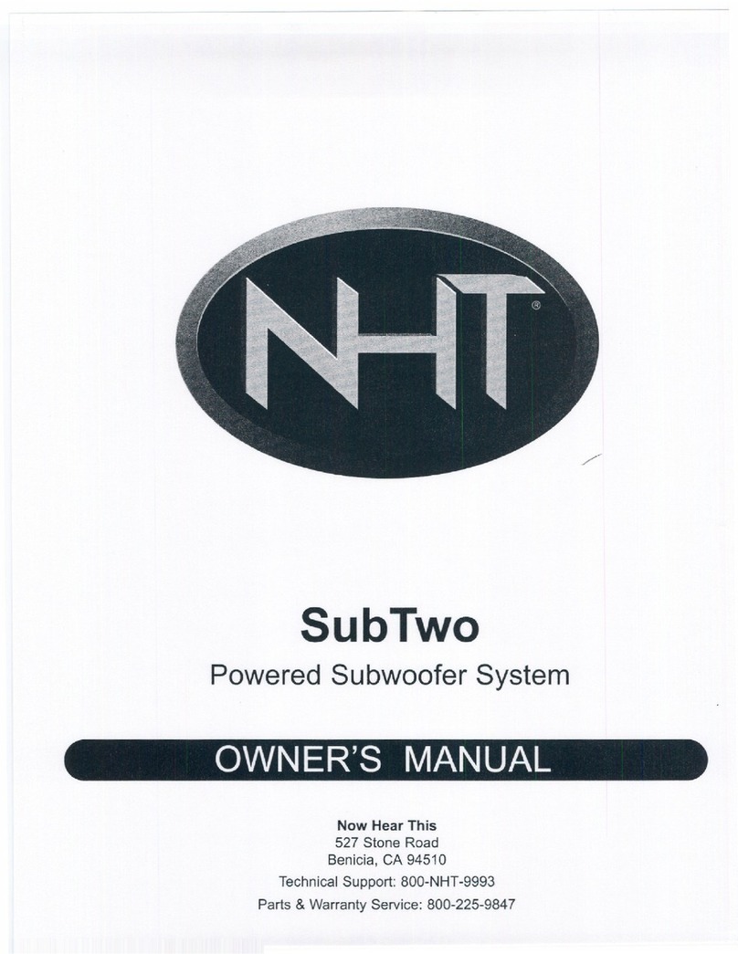NHT SubTwo user guide