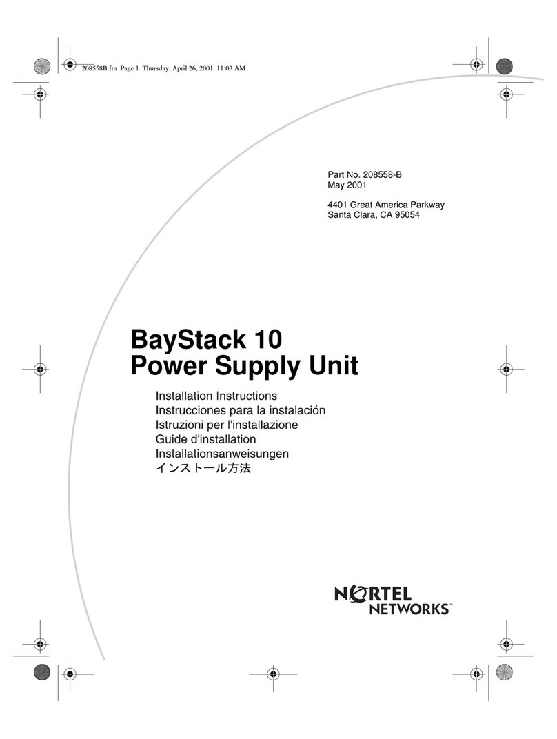 Nortel Nortel 10 User manual Nortel Nortel 10 User manual