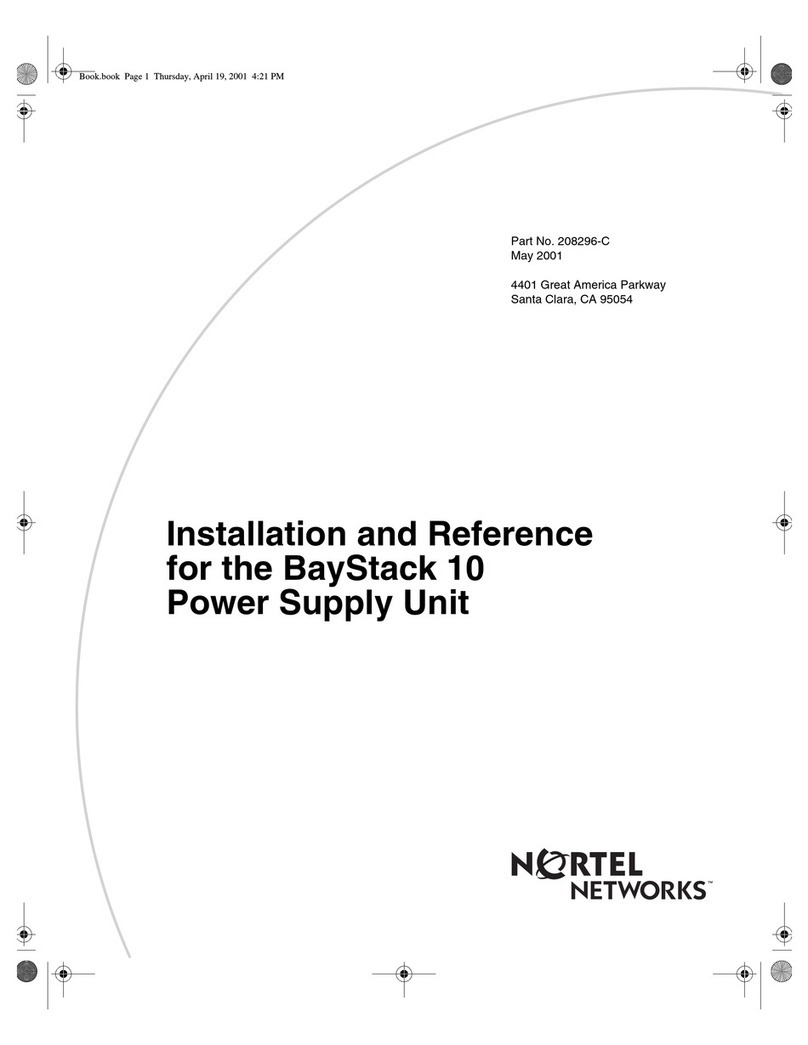 Nortel Nortel 10 Installation and operating manual