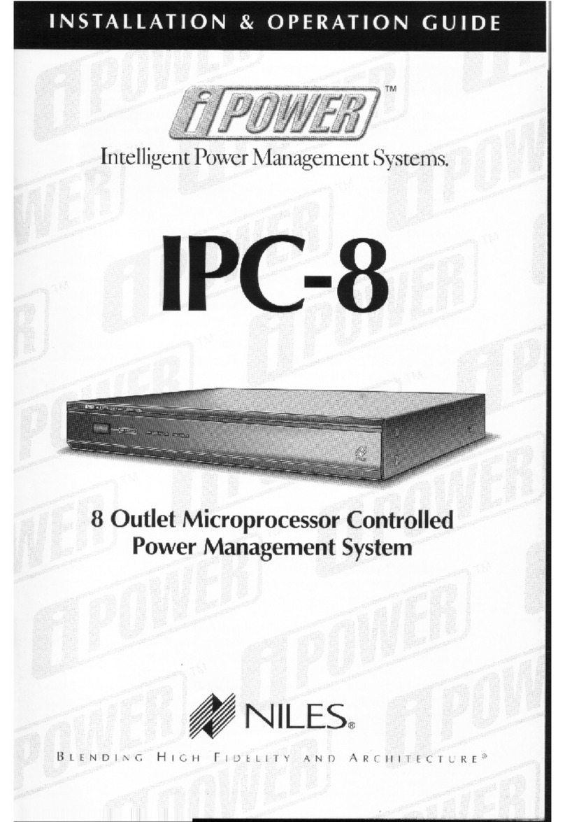 Niles iPOWER IPC-8 Installation & operation guide
