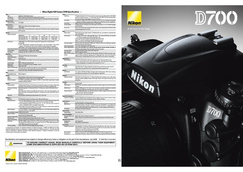 Nikon D700 brochure