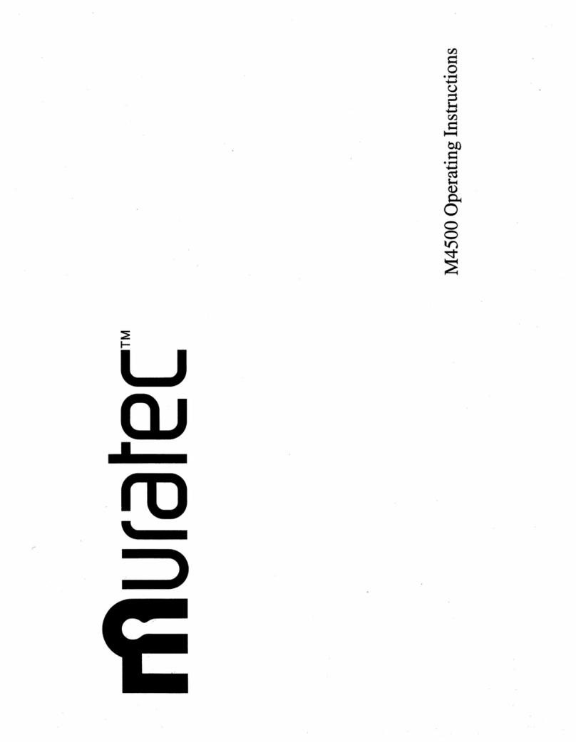 Muratec M-4500 User manual