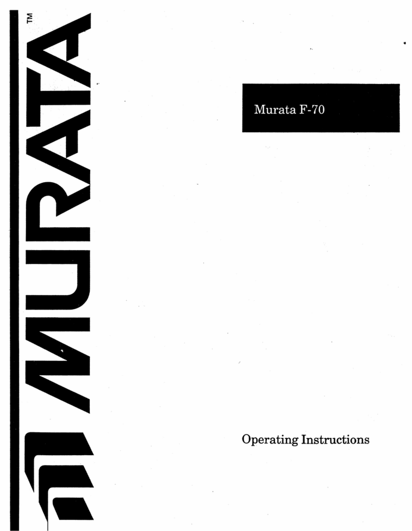 Murata F-70 operating instructions