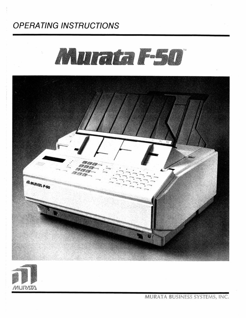 Murata F-50 operating instructions