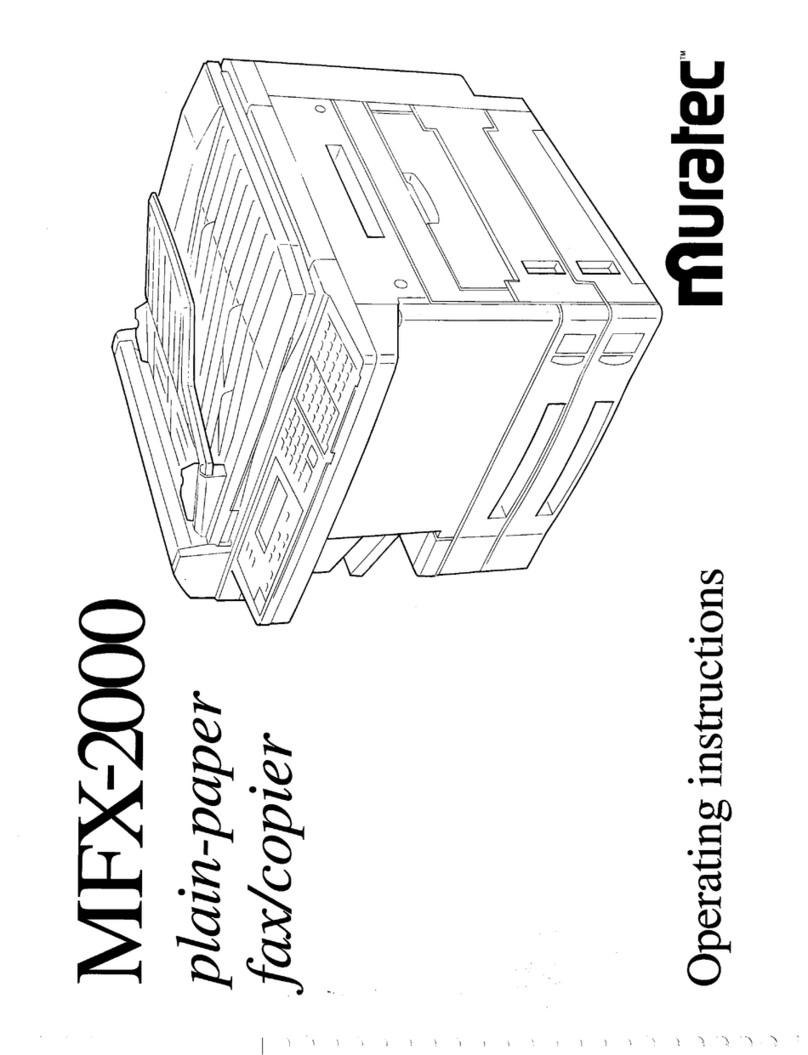 Muratec MFX-2000 operating instructions