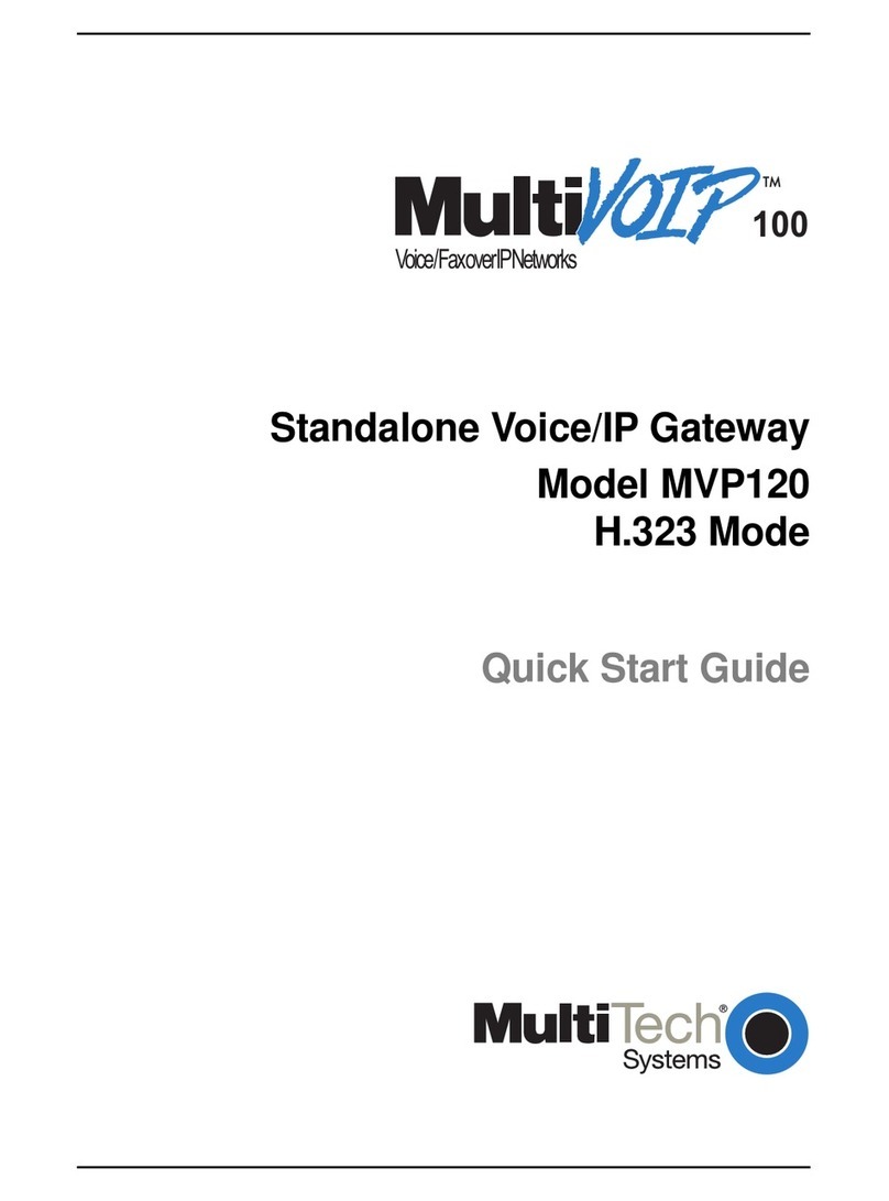 Multitech MultiVOIP 100 MVP120 quick start guide