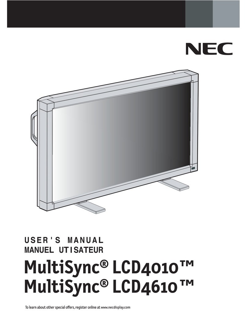 NEC AccuSync LCD4010 user guide