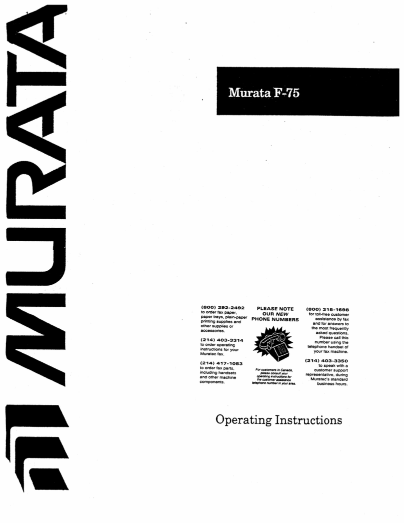 Murata F-75 User manual