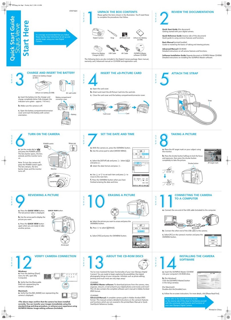 Olympus STYLUS VERVE S User manual