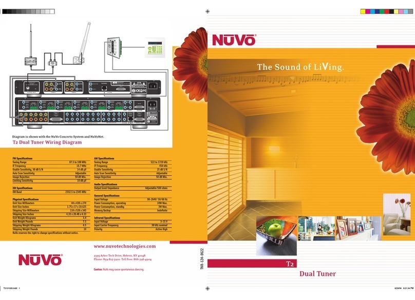 Nuvo NV-T2 User manual