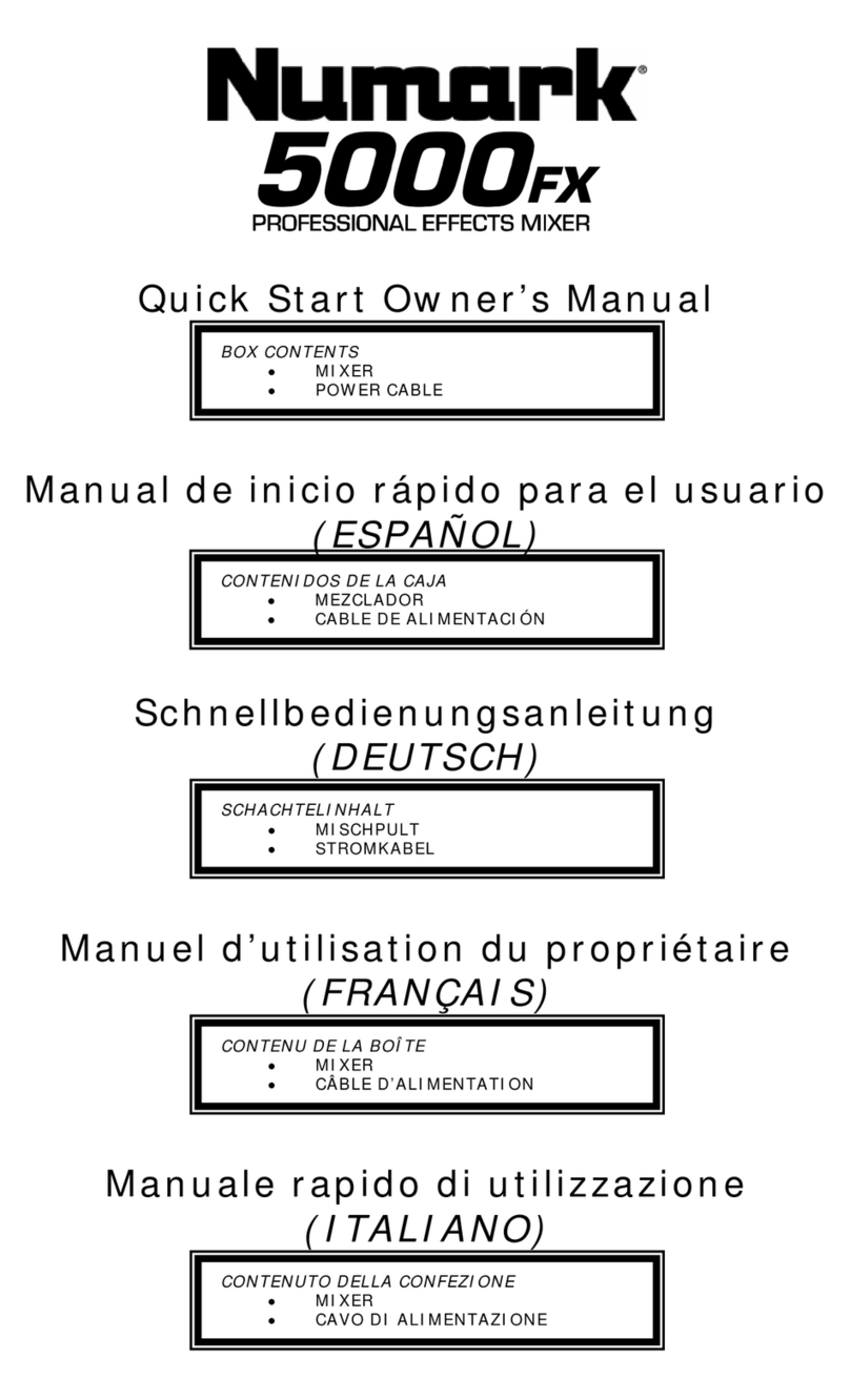 Numark 5000FX Technical document