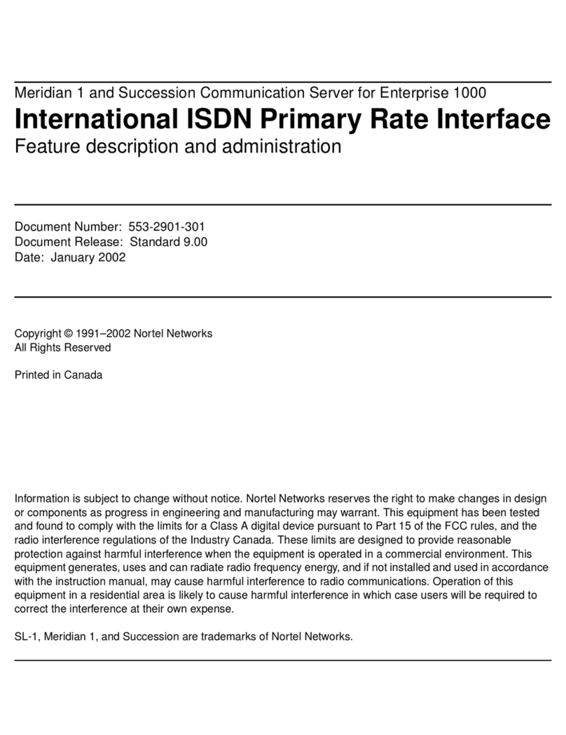 Nortel Meridian 1 PC Console Interface Unit Owner's manual