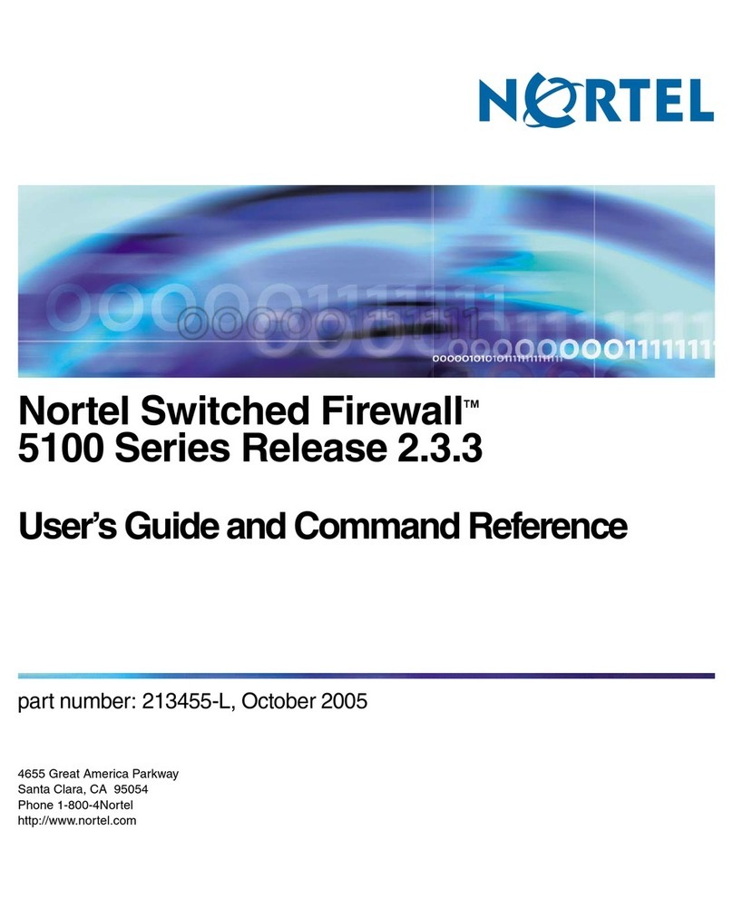 Nortel 5109 User's guide and Command Reference Nortel 5109 User's guide and Command Reference