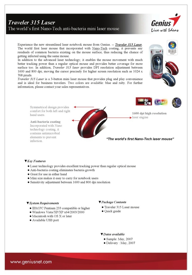 Genius TRAVELER 315 LASER User manual