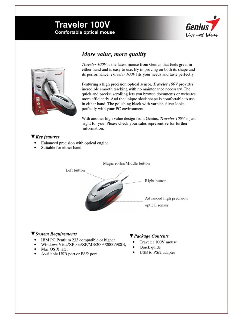 Genius TRAVELER 100V User manual