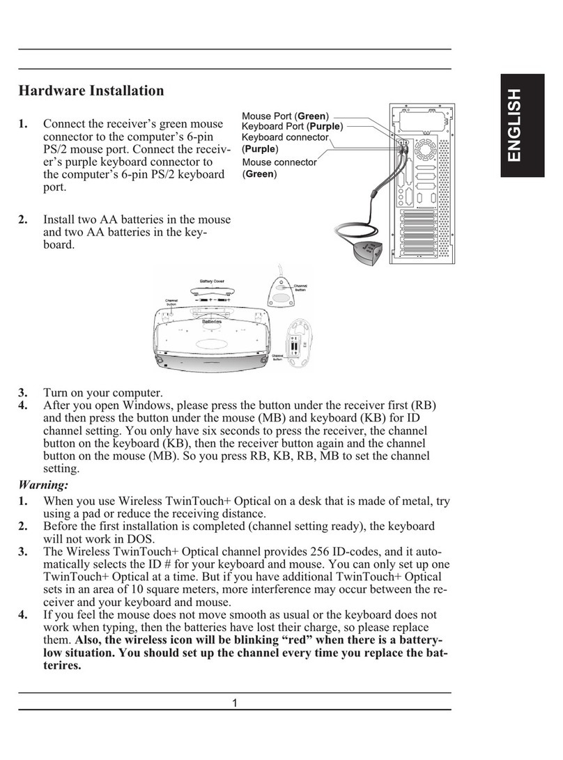 Genius TWINTOUCH PLUS OPTICAL User manual