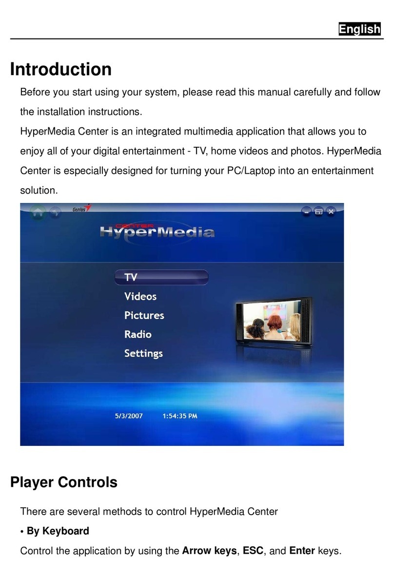Genius TVGOA12 User manual