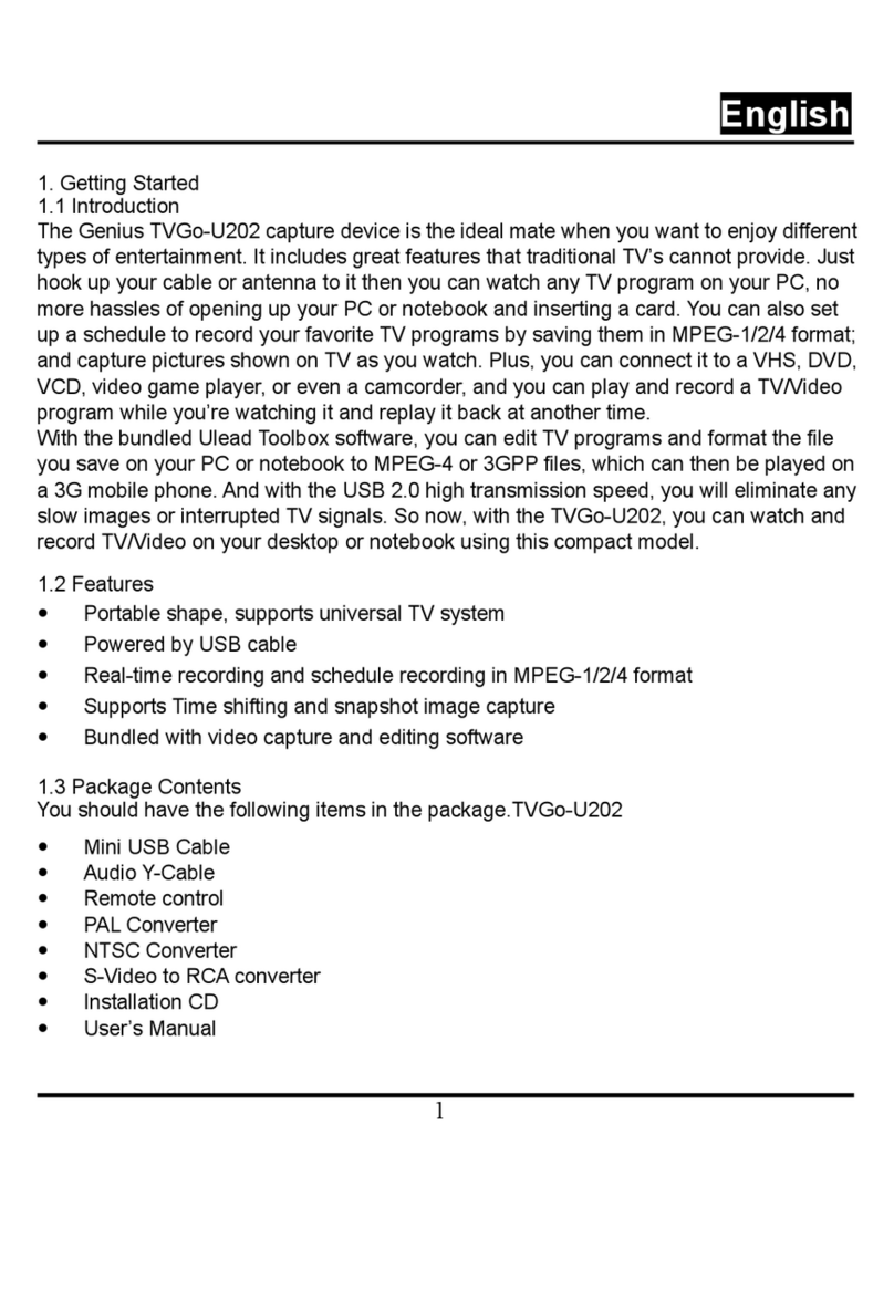 Genius TVGO-U202 user manual