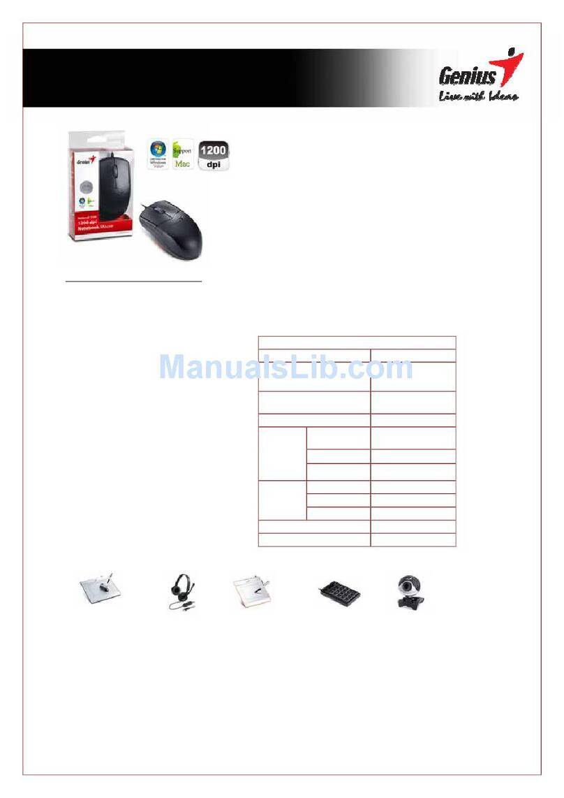Genius NETSCROLL 310X datasheet