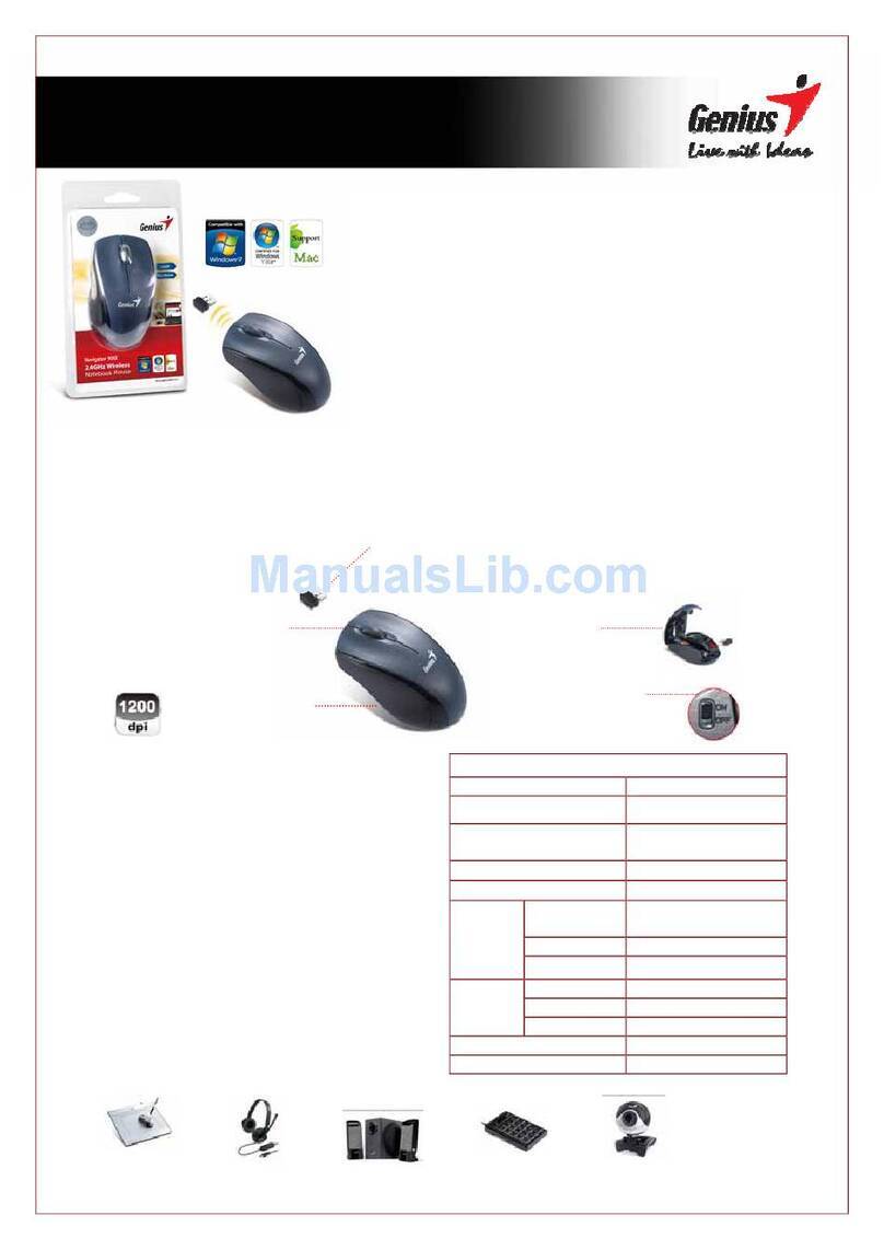 Genius NAVIGATOR 900X datasheet