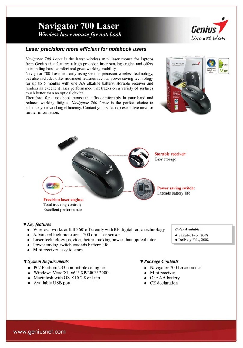 Genius NAVIGATOR 700 datasheet