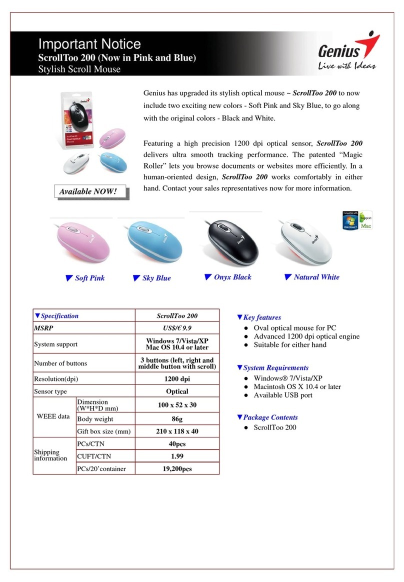 Genius SCROLLTOO 200 User manual