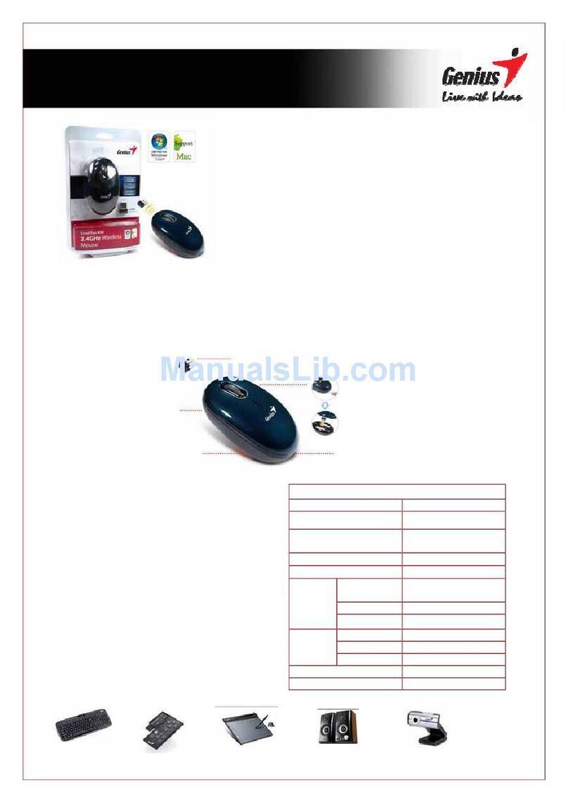 Genius SCROLLTOO 800 datasheet