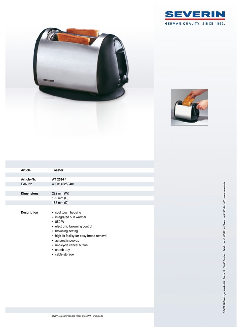 SEVERIN AT 2594 User guide
