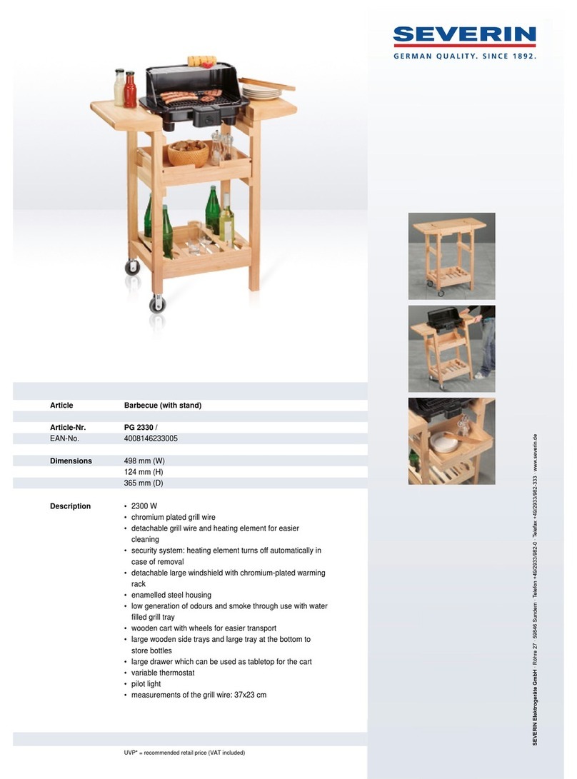 SEVERIN BARBECUE - DATASHEET 2 datasheet