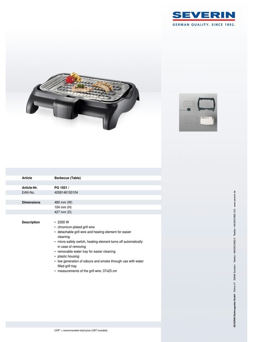 SEVERIN BARBECUE User guide