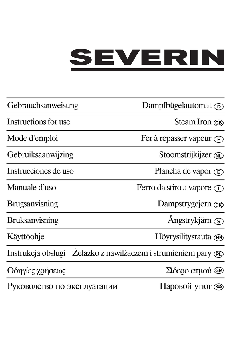 SEVERIN BA 3242 - FER VAPEUR Instructions for use