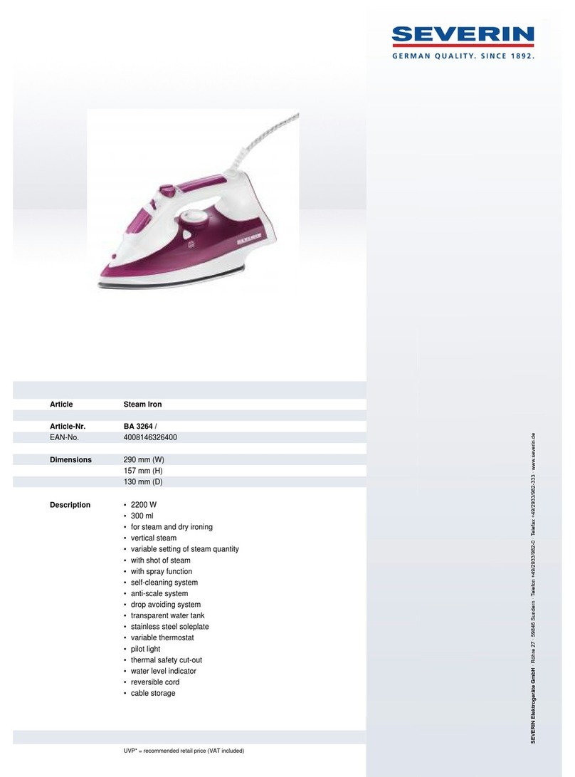 SEVERIN BA 3264 Dimensions