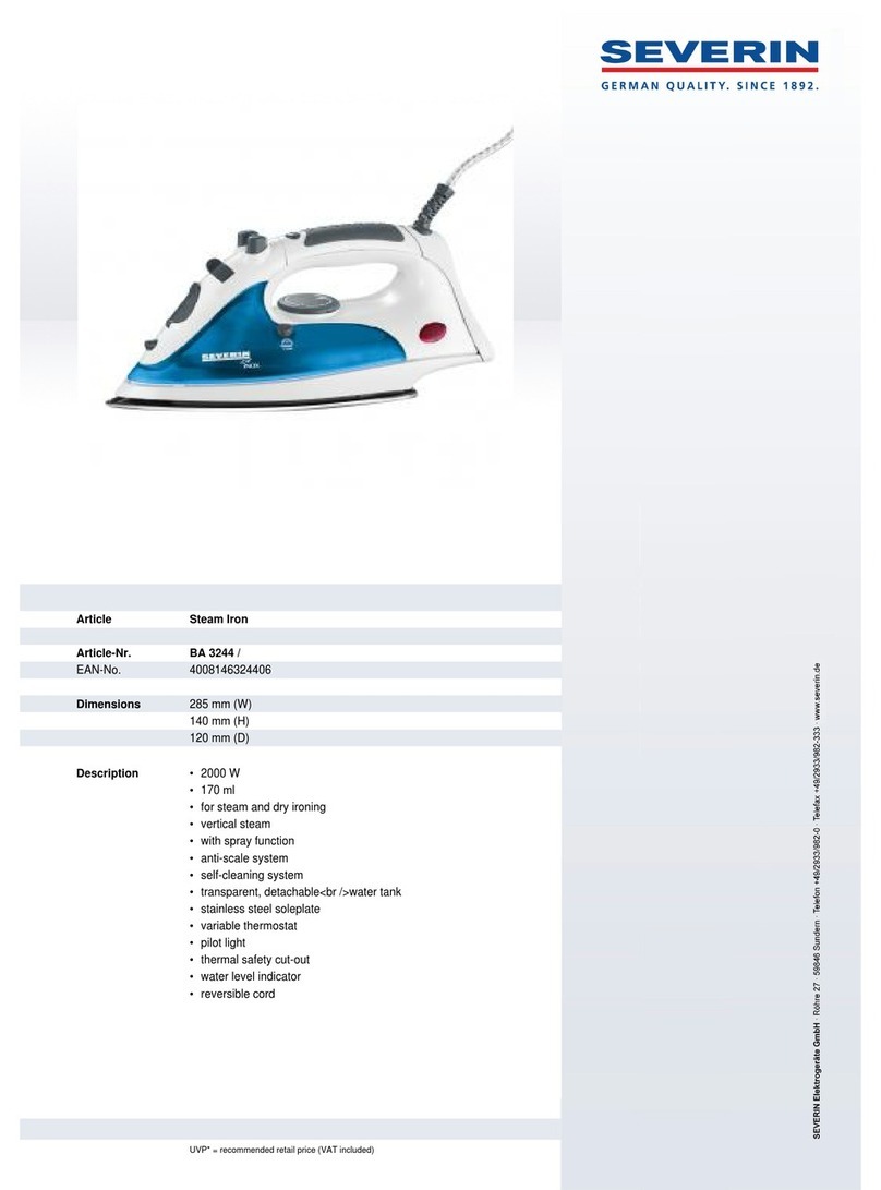 SEVERIN BA 3244 Dimensions