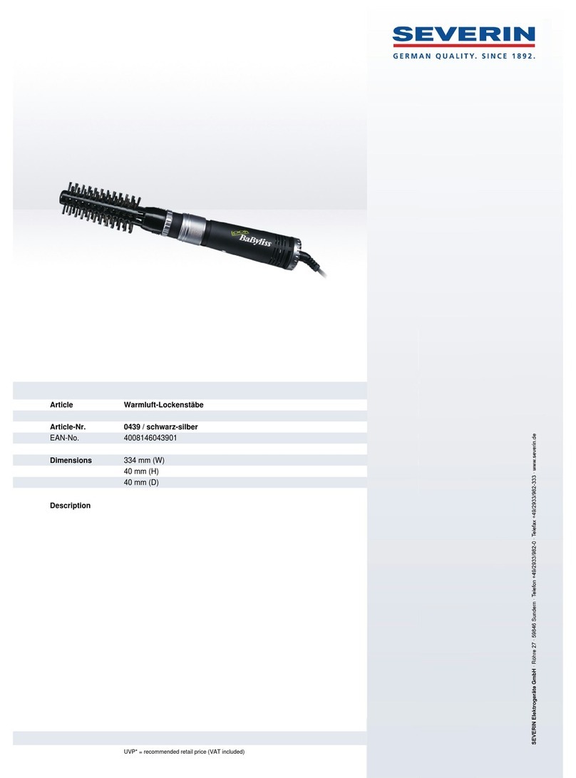 SEVERIN 439 Dimensions