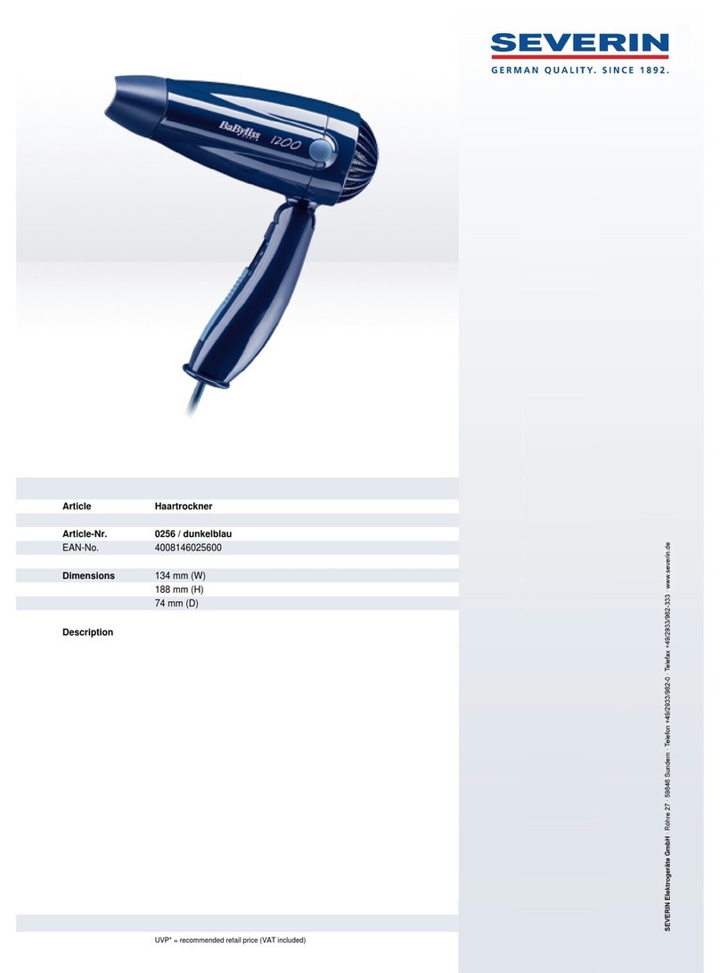 SEVERIN 256 User guide