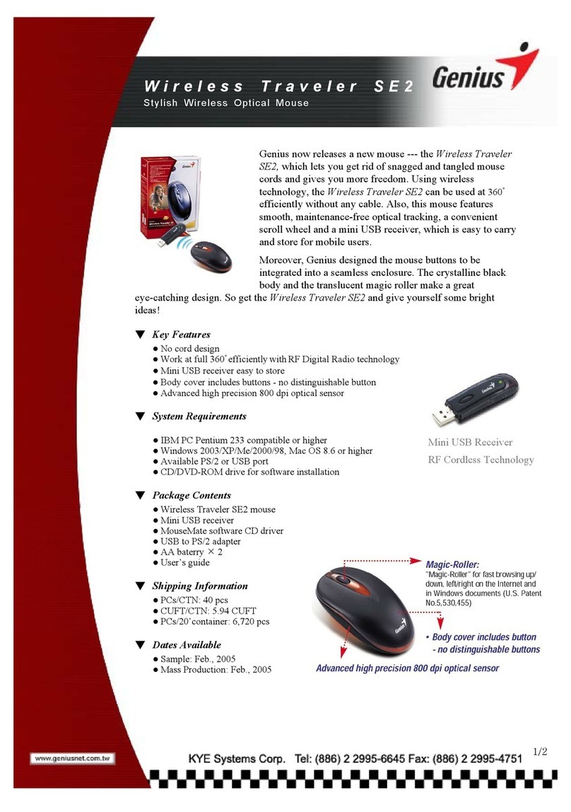 Genius WIRELESS TRAVELER SE2 - User manual Genius WIRELESS TRAVELER SE2 - User manual