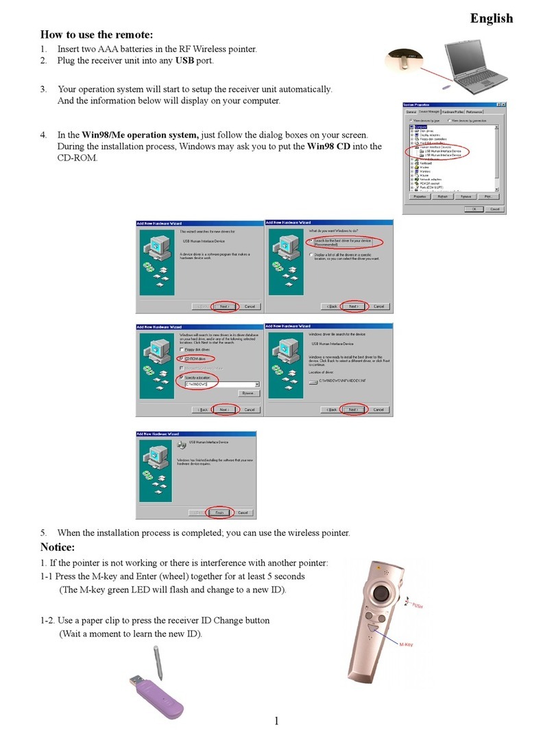 Genius W POINTER How to use